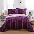 thumbnail image 1 of 3pcs Colorful Striped Print Reversible Print Duvet Cover King Queen Bedding Set Geometry Quilt Cover Polyester Comforter Cover, 1 of 7
