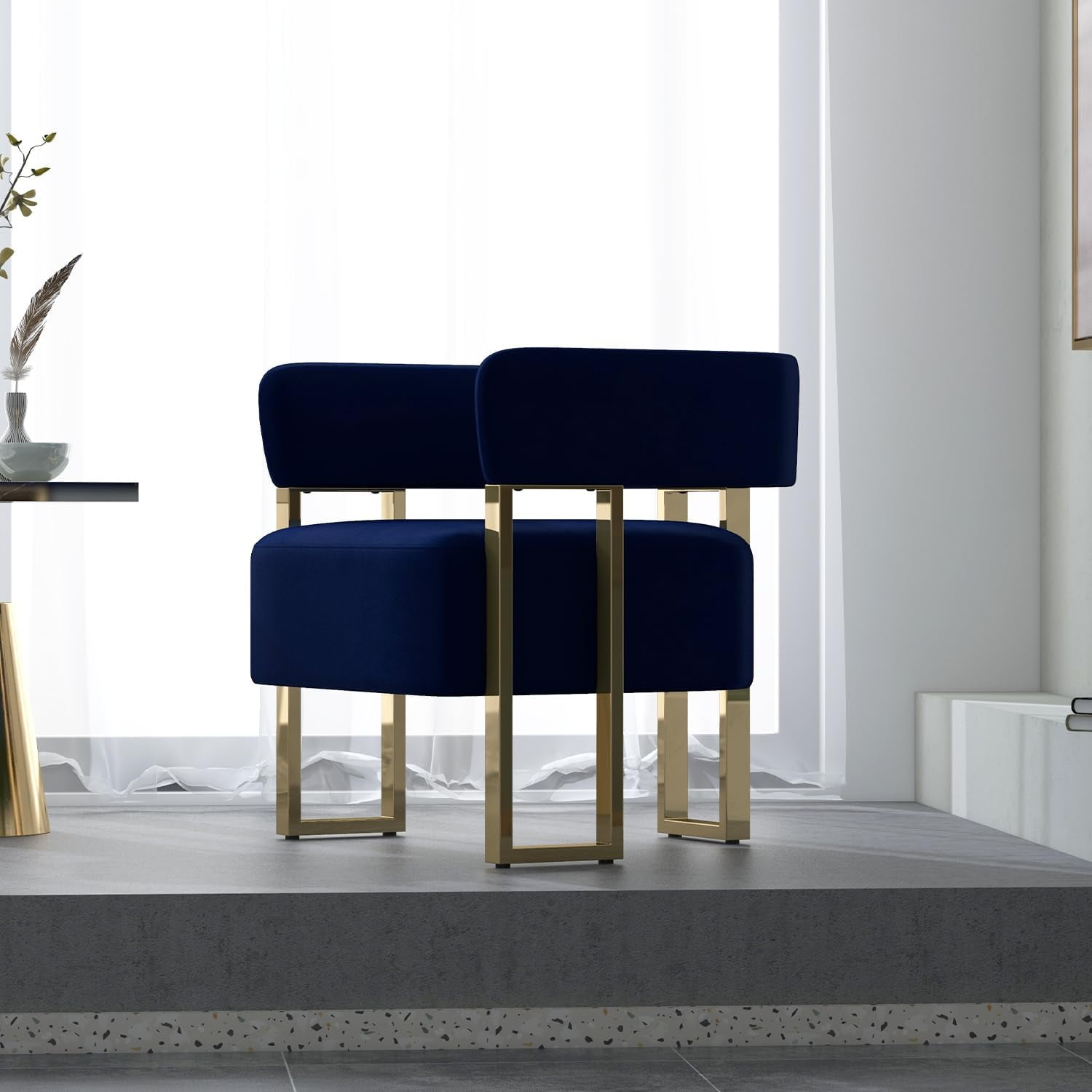 AODAILIHB Round Single Sofa Chair Set of 2, Modern Velvet AODAILIHB Round Single Sofa Chair Set of 2, Modern Velvet