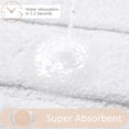 thumbnail image 4 of Softlife Bathroom Rug Soft Absorbent Microfiber Bathroom Rugs Washable Bath Mat,24"x36",White, 4 of 6