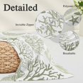 thumbnail image 3 of Coastal Sage Green Oversized Pillow Covers,Ocean Coral Starfish Shell Modern Breathable Throw Pillow Cases with Invisible Zipper,Decorative Pillowcase Pillows Protectors for Sofa Bed Couch 24"x36", 3 of 9