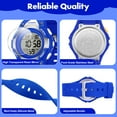 thumbnail image 5 of Kids Watch Multifunctional Digital Sports Watch with 7-Color backlight, Stopwatch,Alarm,Date,Week,Silicone Strap Waterproof Watches Gift for Kids, 5 of 7
