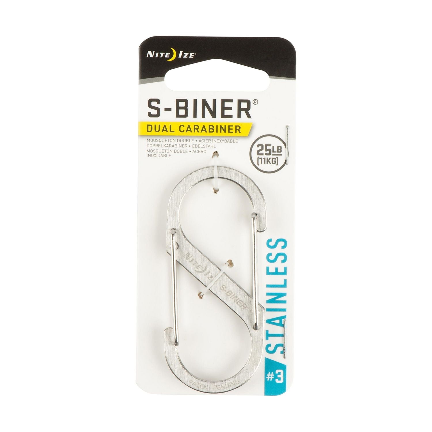 S-Biner® Double Mousqueton Inox # 3 - Inox S-Biner® Double Inox # 3 - Inox