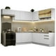 thumbnail image 1 of Cocina Integral Completa Esquinera Madesa 469cm Glamy 01 - Blanco Madesa GCGL469001, 1 of 10