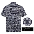 thumbnail image 2 of LA LEELA Men's Summer Tops Holiday Stylish Button Down Hawaii Aloha Party Shirt Short Sleeve Men Vacation Beach Shirt XXL Floral, Blue, 2 of 7