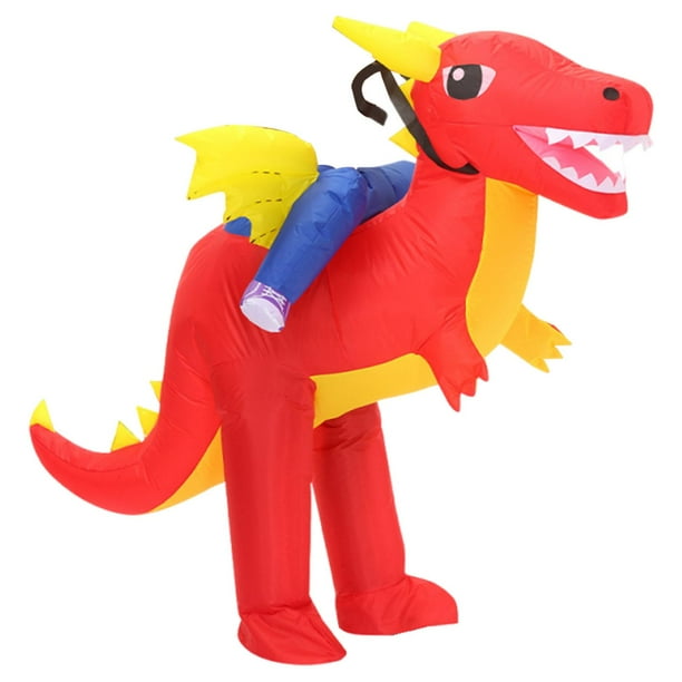 Disfraz inflable de pterosaurio montado en tela de poliéster versátil. Tamaño adulto