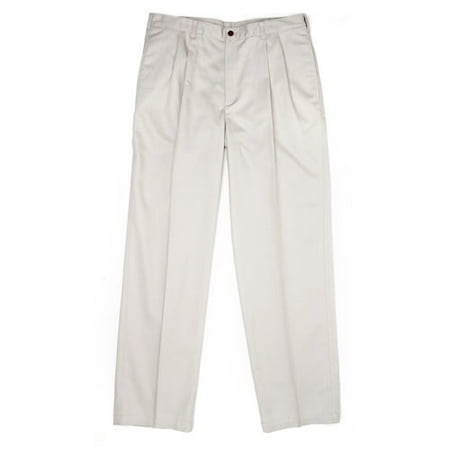 Men's Twill Stain-Free Pleated Pant