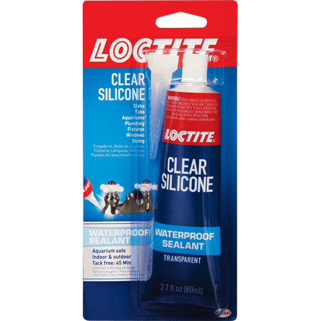 2.7 fl. oz. Clear Waterproof Silicone Adhesive