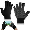 thumbnail image 4 of Greeniant 1 par de guantes de ciclismo para hombres y mujeres, mitones portátiles para exteriores para bicicletas, mitones deportivos de nailon para Ciclismo Negro Tipo 1 Greeniant BFH000222-00, 4 of 6