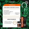 thumbnail image 3 of Vitamina D3 Duo Pack | VITO | Colecalciferol 4000 UI 2 Frascos con 60 Tabletas Sabor Naranja c/u, 3 of 9