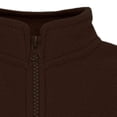 thumbnail image 4 of Creative Knitwear Kids Full Zip Polar Fleece Jacket, Brown, Sizes 12m-6, 4 of 7