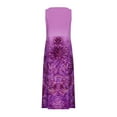 thumbnail image 5 of Womens Casual Maxi Dress Plus Size Vintage Printed Summer Boho Vacation Dresses Casual Round Neck Sleeveless Beach Tank Dresses Trendy T Shirt Long Dress with Wide Pockets 2024, 5 of 5