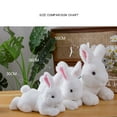 thumbnail image 4 of 1Pcs Bunny Gift Stuffed Animal Realistic Rabbit Plush Toy Light Pink 11.8 inch, 4 of 5