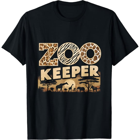 Exquisite and comfortable-Zookeeper Animals Zoo Wildlife Lover Safari Savanna Costume T-Shirt