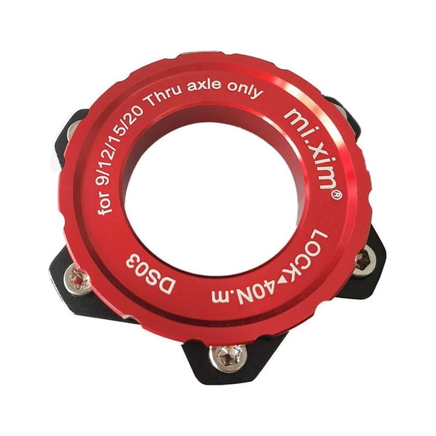Wosthever Adaptador de bloqueo central para bicicleta mi.xim, perno de conversión, disco de freno para ciclismo de carretera, accesorios Ciclismo Rojo