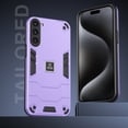 thumbnail image 3 of Allytech Hybrid Protective Case for Samsung Galaxy S23 Plus, Camera Screen Protection, Soft TPU Bumper + Hard PC Back Panel Anti-Drop & Anti-Oil Case Cover for Samsung Galaxy S23 Plus, Purple, 3 of 7