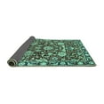 thumbnail image 2 of Ahgly Company Indoor Rectangle Oriental Turquoise Blue Industrial Area Rugs, 5' x 8', 2 of 4