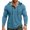 Light Blue, variant on Brondbend Mens Hooded Sweatshirt Men's Pullover Long Sleeved Button Drawstring Pullover Print Comfy Trendy Loose Tops Weekend Workout Fall Winter Wear Army Green