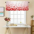 thumbnail image 2 of Valentines Day Window Valances Pink Love Heart Valance Kitchen Curtains with Rod Pocket Short Curtain Panels for Bedroom Living Room 54" X 18", 2 of 6