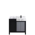 thumbnail image 2 of 36 in. Wide Vanity in Black and Grey / One Cabinet Three Drawers Storage Solution, 2 of 3