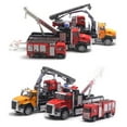thumbnail image 4 of 2Pcs Diecast Rescue Vehicle Fire Truck Pull Back Light Music Model Kids Toy, 4 of 10