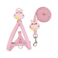 thumbnail image 2 of ruzhgo Laisses Remorquage Réglable Animal Corde Traction Mignon Réaliste Intéressant Poitrine Sangle Teddy Câble Longue Durée Bleu Rose S, 2 of 6