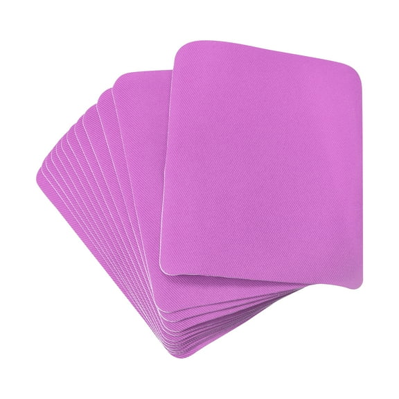Uxcell Fabric Patch Iron-on Patches Light Purple 4.9"x3.7" for Clothes Pants Bags Hole Pack of 12