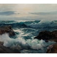 thumbnail image 3 of Frederick Judd Waugh 17x15 Black Modern Framed Museum Art Print Titled - The Invading Surf, 3 of 5