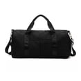 thumbnail image 1 of Bolsa de gimnasio Bolsillos para ejercicios Organizador de ropa impermeable para yoga Soporte para almacenamiento de equipaje portátil de viaje, Negro seitruly AP004057-02, 1 of 7