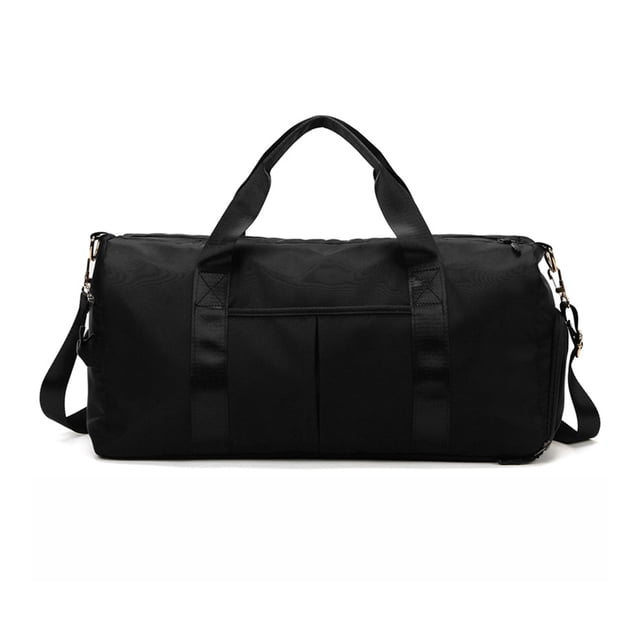 Bolsa de gimnasio Bolsillos para ejercicios Organizador de ropa impermeable para yoga Soporte para almacenamiento de equipaje portátil de viaje, Negro seitruly AP004057-02