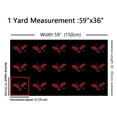 thumbnail image 3 of Feelyou Halloween Bat Kids Fabric by the Yard 1 Yard, Cartoon Animal Home Decor Fabric by the Yard, Black Red Gothic Theme Sewing Fabric, Breathable Home Decor, 3 of 6