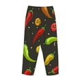thumbnail image 5 of Kll Womens Chili2 Print Pajama Pants Soft Pajama Bottoms For Women Cozy Lounge Pants, 5 of 9
