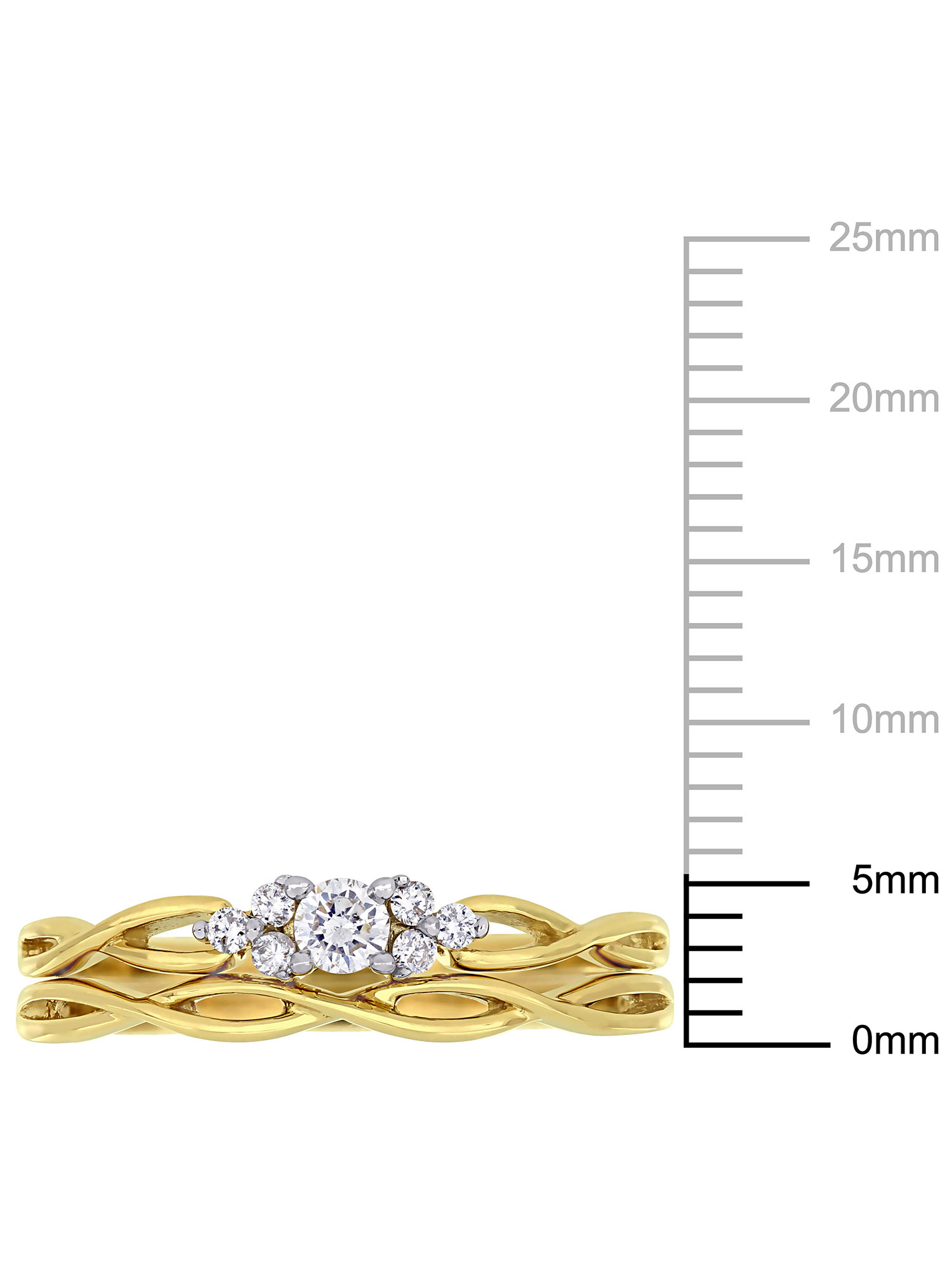 Everly Women's Diamond 10k Yellow Gold Bridal Set