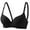 Black-09, variant on Bras for Women Thin Cup Underwire Wire Bra Simple Solid Color Comfort Daily Wear