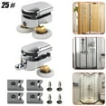 thumbnail image 1 of Ruedas de 2 piezas Ruedas para puertas corredizas Herrajes para puertas Piezas de repuesto Poleas gemelas Rodillos para puertas de ducha superiores e Plata 25mm Macarena Rodillos de la puerta de la ducha, 1 of 7