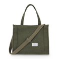 thumbnail image 1 of Bolsa UERRUAM de pana ligera para mujer, color verde militar, 1 of 7