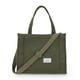 thumbnail image 1 of Bolsa UERRUAM de pana ligera para mujer, color verde militar, 1 of 7