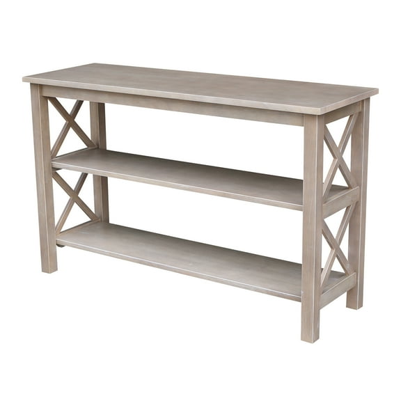 International Concepts Hampton 48" Console Table in Washed Gray Taupe