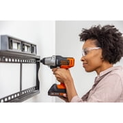 مثقاب لاسلكي Black+decker 20v، مجموعة أدوات كهربائية مكونة من 6 قطع، بطارية وشاحن متضمنان (bdcdmt1206kitc)