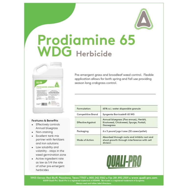 Prodiamine 65 WDG 5 Pound
