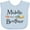 Blue, variant on Inktastic Middle Brother- arrow Boys Baby Bib