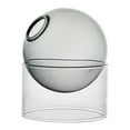 thumbnail image 4 of Abbracc Transparent Glass Hydroponic Vase Decor Flowerpot Terrarium Desk Vase Flower Pot Gray Short, 4 of 9
