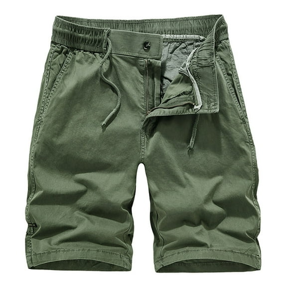 Youmylove Leisure Mens Shorts Men's Cargo Shorts Classic Stretch Waist Outdoor Fashion Casual Shorts Lightweight Beach Shorts