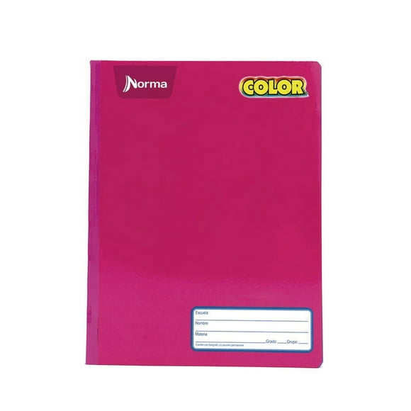 Cuaderno Norma Color Cosido Profesional Cuadro Grande 100 Hojas