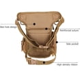 thumbnail image 2 of Bolsa de muslo militar ajustable para hombre, riñonera de utilidad para senderismo, cintura masculina, cadera, pierna de motocicleta, 2 of 6