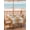 Gold, Amber, White, variant on Outdoor Tablecloth with Umbrella Hole & Zipper, Pink Striped Square Tablecloth 54x54 Inch, Modern Farmhouse Striped Minimalist Patio Table Cover Waterproof Table Cloth for Picnic/Party