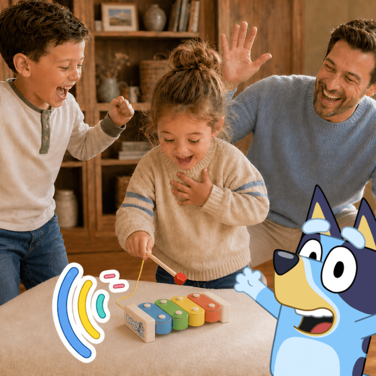 Bluey Magic Xylophone with Child-Safe Mallet photo 7