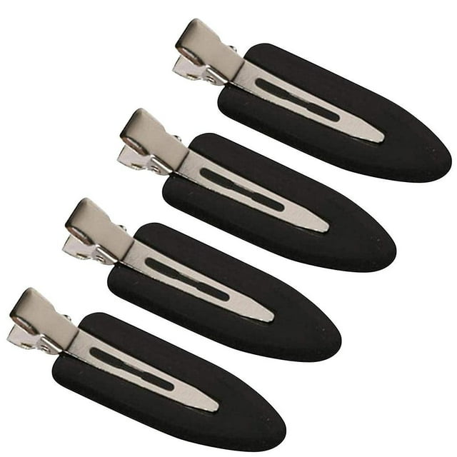 Juego de pinzas para el pelo, 4 piezas, para mujer y hombre, diseño de hojas, plástico, 6 cm
