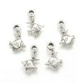 thumbnail image 2 of U8MO 10pcs Tibetan Alloy European Dangle Beads Large Hole Antique Silver Charms Craft-Fish, 2 of 2