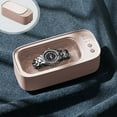 thumbnail image 1 of Jewelry Cleaner 3 in 1 Ultrasonic Glasses Cleaning Machine | 45kHz High Power Portable Wireless Charger | White Pink Green | Removes Dirt from Rings Earrings Necklaces Watches | 22x10.3x7.3cm | 1, 1 of 7