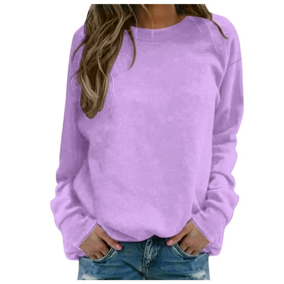 Wangmeiwg Women's Sweatshirts Women's Hoodies Sweatshirt Daily Outdoor Workout Long Sleeve O Neck Printed Sweatshirt Street Blouse for Modern Streetwear Light Pink 3XL